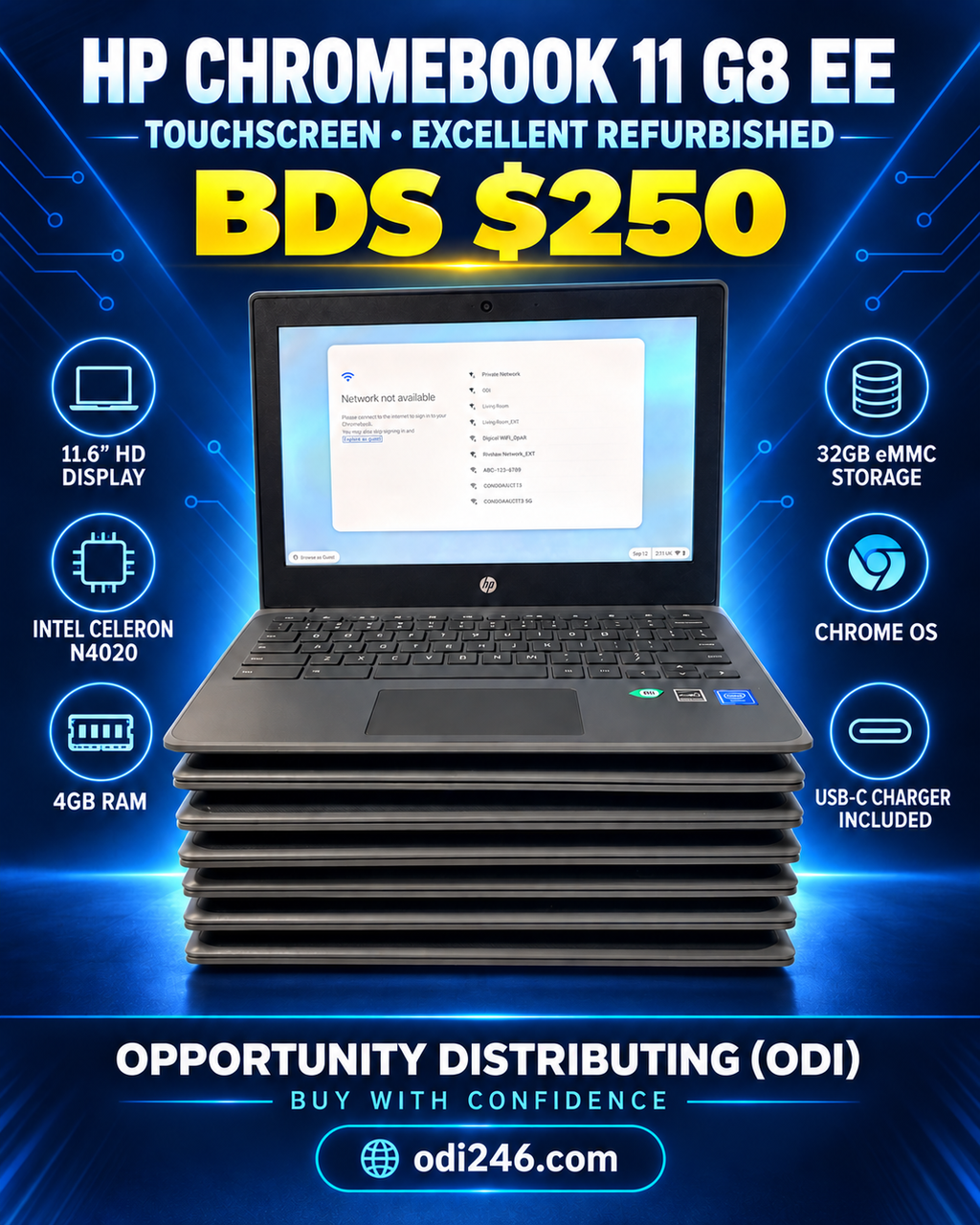 HP Chromebook 11 G8 EE Touchscreen